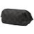 Beauty case in denim Gucci GG grigio - vista 2