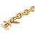 Chanel Gürtel Gold Plated Quilted CC Triple Chain Gold Golden - vista 2