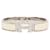 Bracelet Clic Clac H étroit en émail blanc Hermès PM  - vue 1