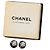 Chanel CC Ohrringe aus schwarzem Harz und vergoldet mit runden Ohrhaken - Ansicht 4