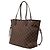 Borsa Tote Neverfull MM in Damier Ebene marrone Louis Vuitton - vista 2