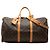 Borsa da viaggio marrone Louis Vuitton Monogram Keepall Bandouliere 50