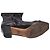Chanel Cap-Toe CC Mid-Calf Stiefel Schwarz Größe 41 - Ansicht 5