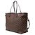 Borsa Tote Neverfull GM in Damier Ebene marrone Louis Vuitton - vista 2