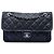 Borsa a tracolla Chanel Medium Quilted Caviar French Riviera Flap Blu