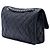 Borsa a tracolla Chanel Medium Quilted Caviar French Riviera Flap Blu - vista 2