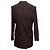 Terno de seda com abotoamento duplo marrom Saint Laurent Tamanho US S - vista 4