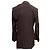 Terno de seda com abotoamento duplo marrom Saint Laurent Tamanho US S - vista 6
