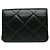 Clutch a tracolla Chanel in pelle di vitello trapuntata nera con strass e catena Nero - vista 3