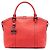 Roter Gucci Leder GG Charm Dome Satchel