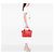 Roter Gucci Leder GG Charm Dome Satchel - Ansicht 7