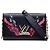 Borsa a tracolla Louis Vuitton Epi Sequin Flames Twist Chain Wallet blu