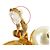 Brincos de pressão Chanel CC Gold Plated com gotas de pérolas falsas Dourado - vista 5