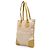 Beige Prada Vitello Trimmed Canvas Canapa Tote - Ansicht 2
