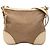 Borsa a tracolla Prada in tela Canapa marrone con logo