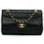 Borsa a tracolla Chanel in agnello trapuntato nero