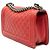 Borsa a tracolla Chanel Old Medium Boy Flap in agnello trapuntato rosso - vista 2