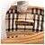 Borsa a tracolla in pelle color tan Burberry Cammello - vista 5