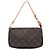 Louis Vuitton Monogram Pochette Accessoires Schultertasche braun