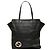 Borsa Tote Interlocking G in pelle di vitello Dollar nera Gucci Nero