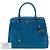 Tote Prada Saffiano Lux Parabole blu - vista 7