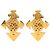 Orecchini a clip Chanel CC placcati oro D'oro