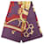 Sciarpa in seta Hermès Bride de Cour 90 viola Porpora