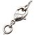 Collana con pendente Chanel CC in argento, ottone e resina con strass - vista 5