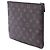 Clutch Louis Vuitton Monogram Pochette Plate MM Marrone - vista 2