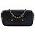 Clutch Chanel Caviar CC Filigree nera con borsa a tracolla con catena Nero