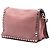 Borsa a tracolla Prada Glace Calfskin Studded Etiquette Flap rosa - vista 2
