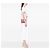 Borsa a tracolla Prada Glace Calfskin Studded Etiquette Flap rosa - vista 6