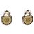 Orecchini a clip Chanel CC in ottone e placcati in oro con disco Gold D'oro
