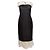 Abito senza spalline con volant bianco e nero Khaite Taglia US 2