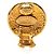 Orecchini a clip rotondi Chanel CC placcati oro D'oro - vista 3