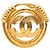 Spilla rotonda CC Chanel Spring placcata oro D'oro