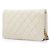 Borsa a tracolla con catena Boy Chanel in caviar trapuntato bianco - vista 2