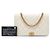 Borsa a tracolla con catena Boy Chanel in caviar trapuntato bianco - vista 7