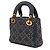Borsa Lady Dior Supple in denim blu con borchie cannage Mini - vista 2