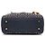 Borsa Lady Dior Supple in denim blu con borchie cannage Mini - vista 3