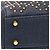 Borsa Lady Dior Supple in denim blu con borchie cannage Mini - vista 7
