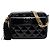 Borsa Camera Chanel CC trapuntata in vernice nera Nero