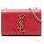 Borsa a tracolla Kate in pelle piccola con monogramma rosso Saint Laurent