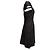 Schwarzes Herve Leger Cap Sleeve Mini Kleid Größe US L - Ansicht 2