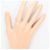 Diamond Céline Celine PT1000 Platinring mit Diamant und Rubin - Ansicht 6