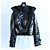 Giacca lucida Dondup in nero, 42 IT - vista 3