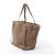 Céline Borsa a tracolla in pelle Celine Cabas Phantom Small Taupe Marrone - vista 3