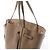 Céline Borsa a tracolla in pelle Celine Cabas Phantom Small Taupe Marrone - vista 4