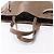 Céline Borsa a tracolla in pelle Celine Cabas Phantom Small Taupe Marrone - vista 7