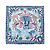 Carré 90 Hermès "LA MARCHE Du ZAMBEZE" in seta blu